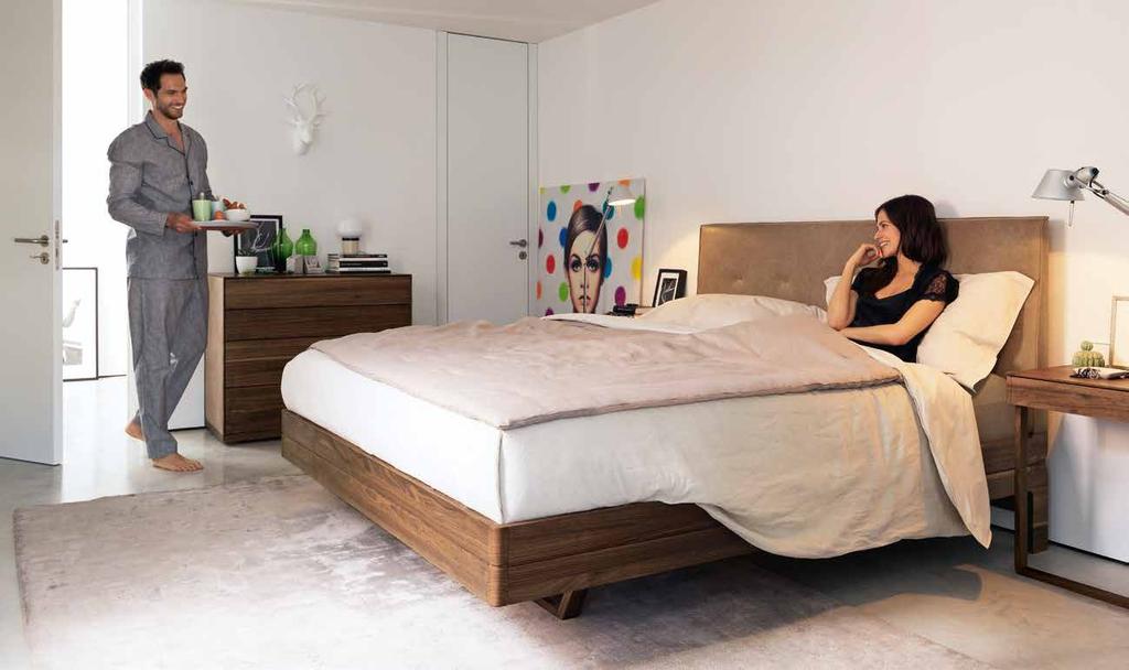 10 philosophy philosophy 11 solid wood bed We guarantee that there s one thing you won t find in any of our bed connections: metal.