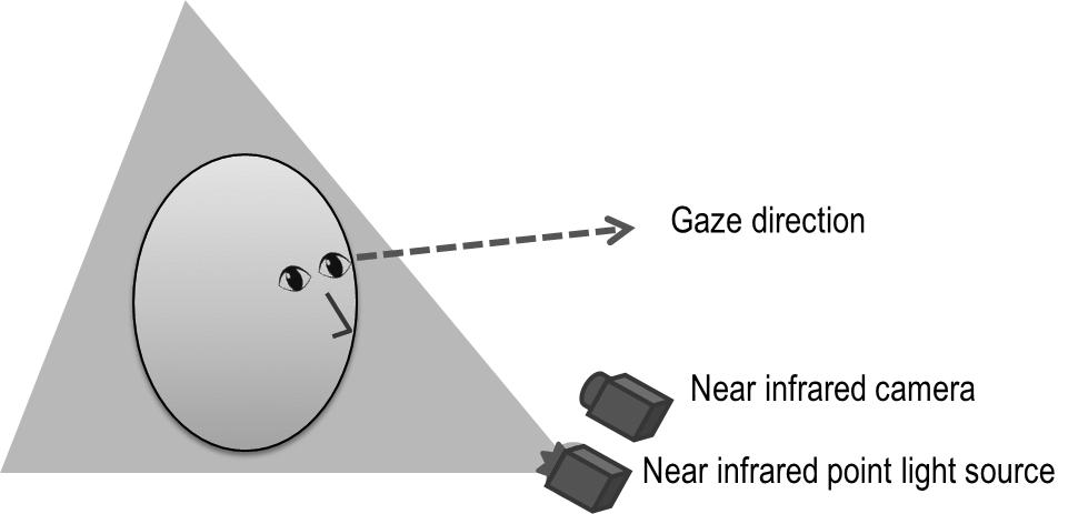 FUJITSU TEN TECHNICAL JOURNAL Fig.5 Movements of Eyeball when Watching thing.2 Gaze Detection Method As shown in Fig.