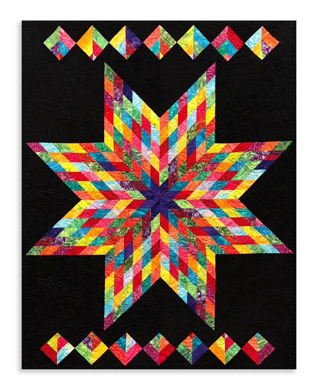 Lone Star Quilt from a Jelly Roll Written by