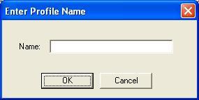 Step 2. In the main window of IMU Data Converter click on the New button, window shown in the Fig.12.4. will appear. In the Name field type name of new profile and click the OK button. Fig.12.4. Step 3.