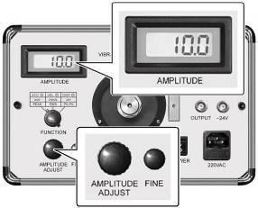 display as 10.0 (m/s 2 ). 7 Use a digital voltmeter to measure the voltage output of the Charge Amplifier.
