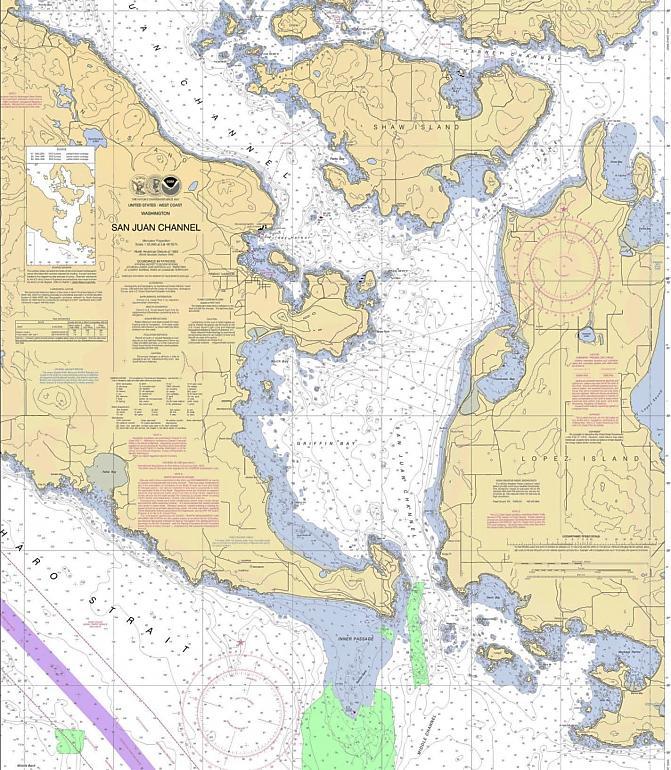 Figures and Tables N 1 2 3 4 5 S 6 Figure 1: PEF transect route though San Juan Channel. Seabird Community in San Juan Channel Grebes Podicepedidae 0.88 /km² Loons Ducks Gaviidae Anatidae 3.80 /km² 4.