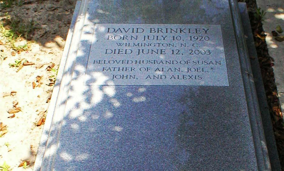1.11 - THE GRAVE OF DAVID BRINKLEY David Brinkley, an