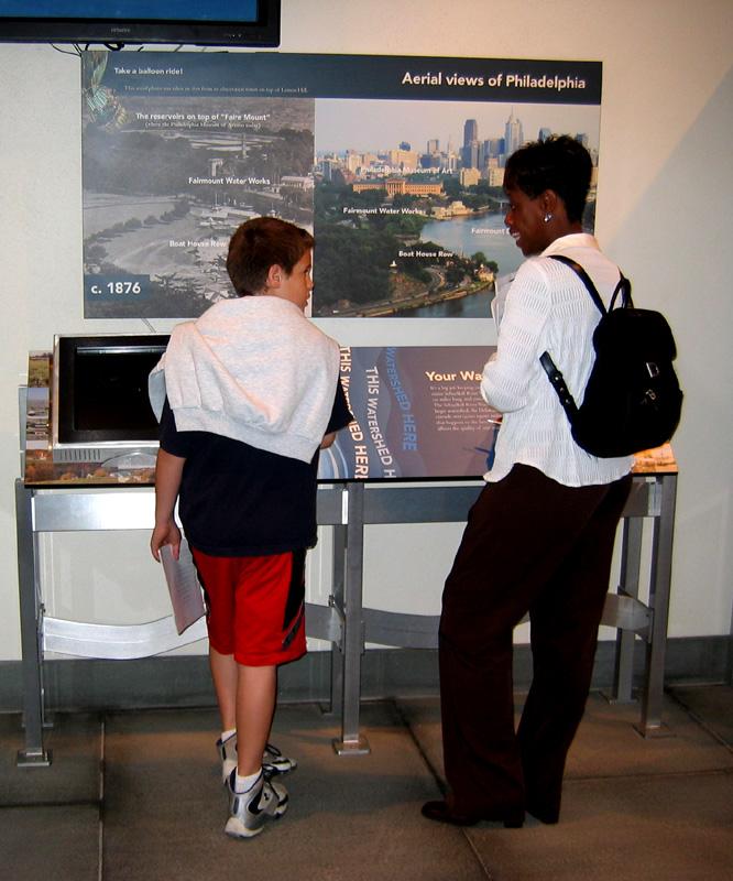How to connect the guests to the Fairmount Water Works Interpretative Center with