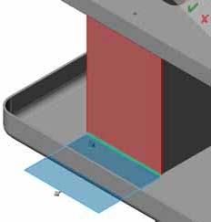 Lesson 3 Modeling Sheet Metal In the Context of an Assembly Building Edge Flanges In Context Edge flanges can be created in context by using external references for the