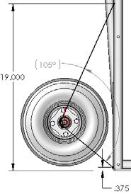 Lesson 4 Weldments 70 Create a 2D sketch on the Front reference plane of the Brace. Select the outside edge of the cylinder and click Convert Entities.