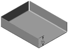 All bends are equal radius (1mm). 2. Tabs are added with bend relief 3. Part is asymmetrical. Open a new part using the Part_MM template. 1 Base flange.