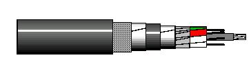 Fiber optic cable QFCI 2-24 fibers, multimode G62.