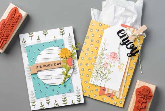 the Flowering Fields Stamp Set with