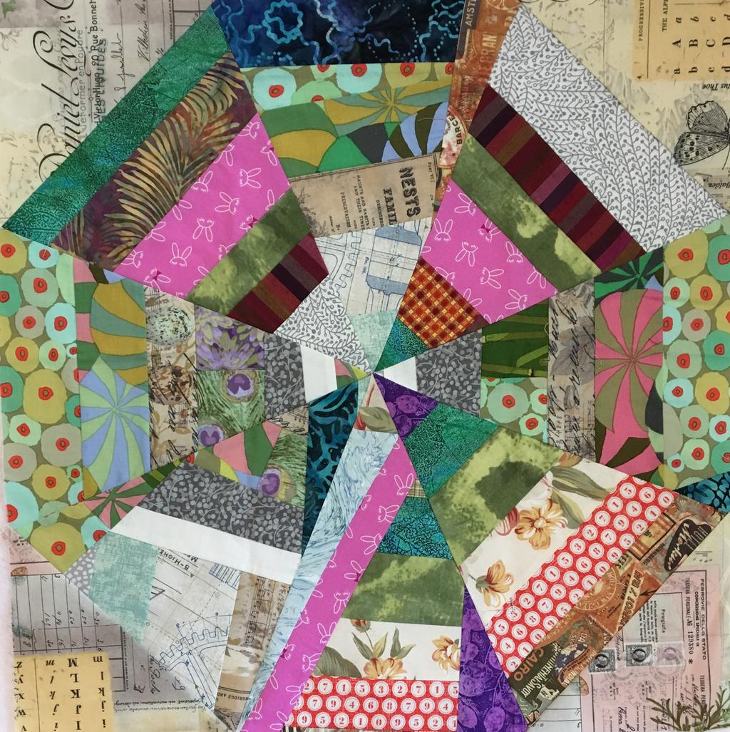 Merry s sample has blocks that are 20 square, so your scraps will go a long way! Ruler purchase required.