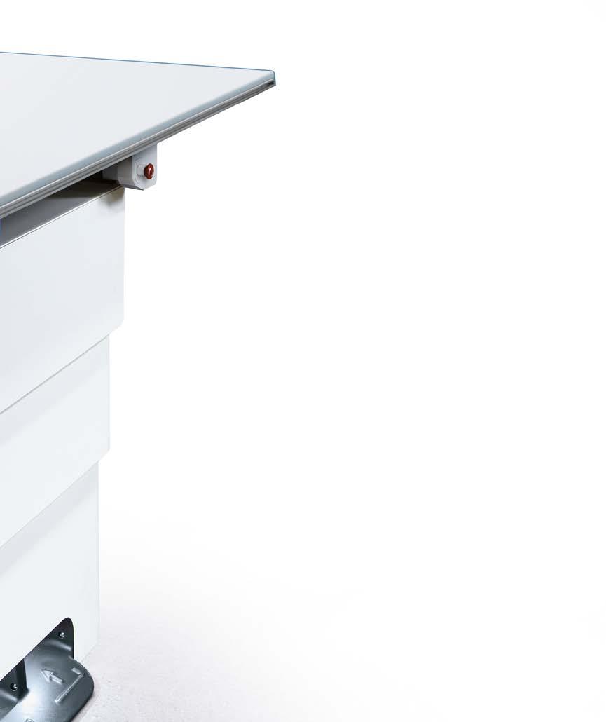 The X-ray table, available in adjustable or fixed height versions, is designed to provide plenty