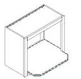 Wall Cube - Accessories WC630 Wall Cube - 6'W x 30"H $138.