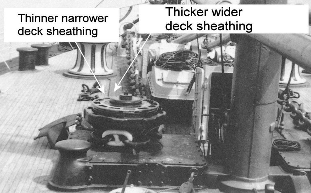 Deck Sheathing under Titanic s Anchor Handling Gear By Bob Read, D.M.