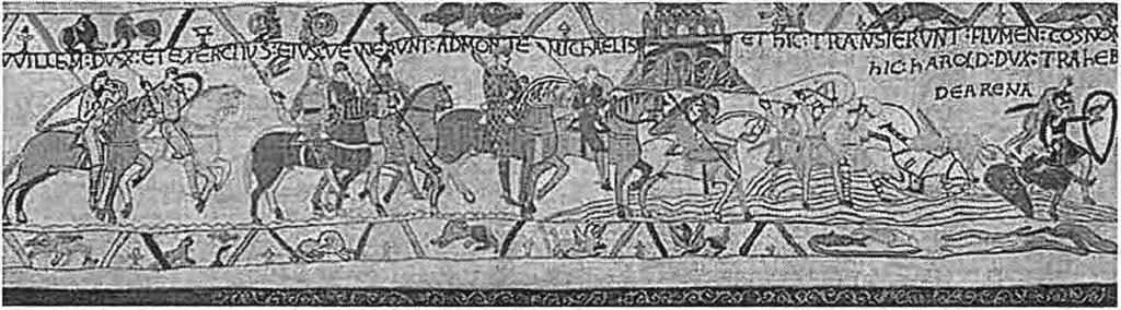 This can be seen from very early examples of sequential art. The Bayeux Tapestry (figure 11) is a 70 Figure 11 meter long embroidered tapestry made in the 11th century.