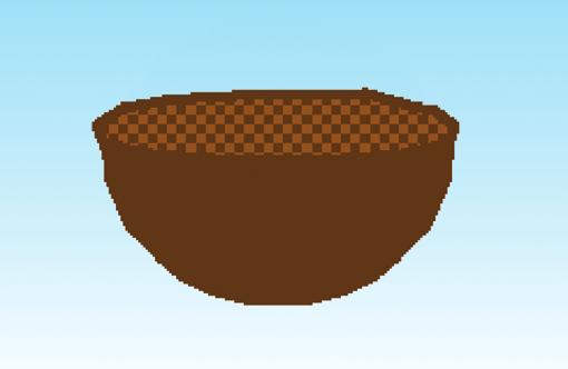 6 Extra Practice Salad Catch Art Making the salad bowl In figure 5, you can see the inside of the bowl is empty and contains lighter and darker pixels, as if it s catching the light from