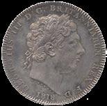 3588 George III, Crown, 1818 LIX, laureate head right, date below, rev St