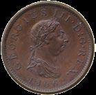 3595 George III, Proof Penny, 1806, struck in bronzed-copper on a thin flan, 13.