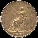 80-100 3598 George III, Pattern Halfpenny, 1788, struck in brown gilt-copper, late Soho, long haired