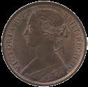 3635 3636 3635 Victoria, Bronze Penny, 1863, young laureate bust left, rev Britannia seated right, date in exergue (Peck 1655;
