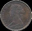 3657 3658 3657 Victoria, Bronze Halfpenny, 1864, young laureate bust left, rev Britannia seated