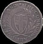 3541 3542 3541 Commonwealth (1649-1660), Halfcrown, 1652, English shield within laurel and palm branches, initial mark sun, legends in English,