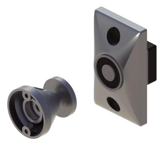 Electromagnetic Holders Hager Companies offers a line of electromagnetic door holders with built-in protection and low residual magnetism so they release easily even in applications meeting ADA