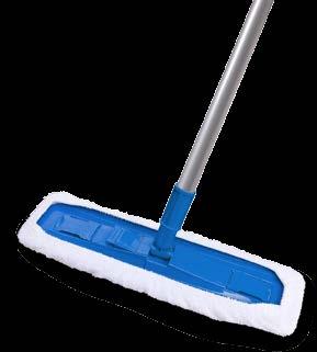 Try not to lift the mop off the floor when cleaning to keep dirts, particles and allergens trapped onto the mop. Also sweep the floor as often as needed.