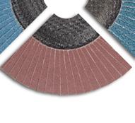 zirconium corundum flap disc same advantages as AZA increased height of lamellas steeper arrangement of lamellas aggressive material removal