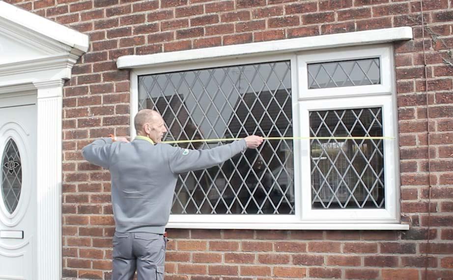 Care must be taken to check that the structure is secure and it is safe to remove the existing window.