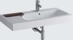 Combinable with washbasin vanity units 890 mm, siphon cutout centre. Washbasin incl.