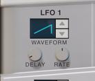 LFO 1 An LFO (Low Oscillator) is used for generating cyclic modulation.