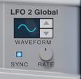 LFO 1 applies modulation polyphonically (one LFO per voice), i.e. if LFO 1 is assigned to modulate a parameter, an individual LFO will be started for each note you play.
