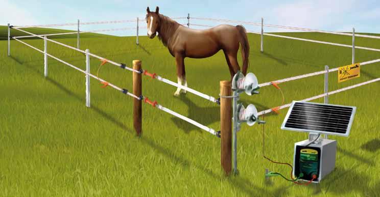 0 m Number of tapes: PATURA Mobile the portable fence system for horses The