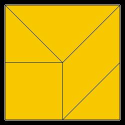 Activity 4 Maths takes Shape - The Chinese Tangram The tangram is a famous puzzle from China, which is like a jigsaw. Games with tangrams have been played for hundreds of years in China.