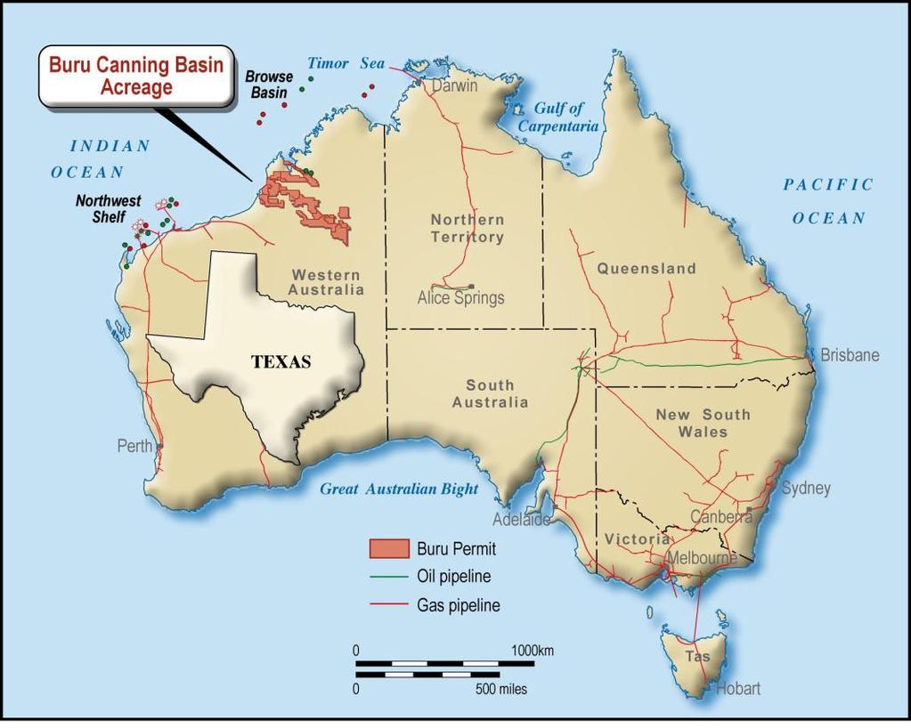Corporate Background Buru s Canning Superbasin permit locations Buru is a focused oil and gas explorer and producer in the Canning Superbasin of Western Australia ASX listed: Buru is an Australian
