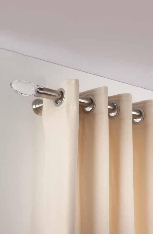 EYELET To complete the range, Neo Premium also provides complete poles for eyelet curtains in both diameters.
