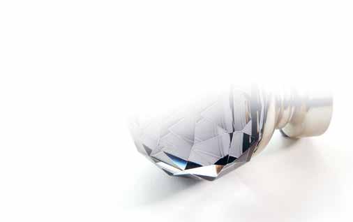 Faceted Ball combines natural beauty with a sense