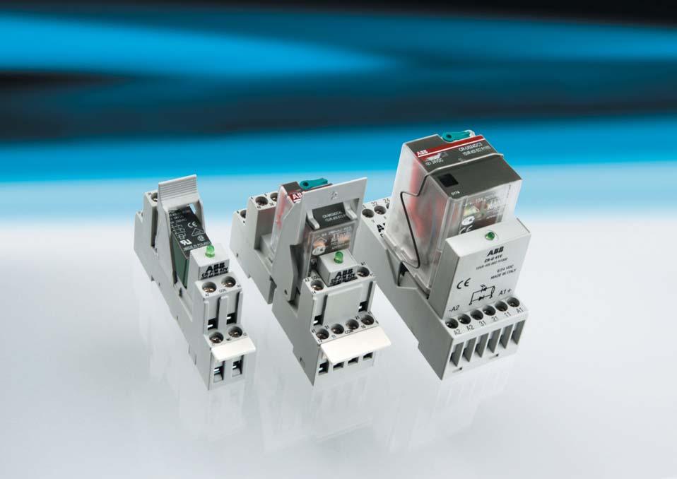 Pluggable interface relays CR-P, CR-M and CR-U range Benefits and advantages 2CDC 295 007 F0b05 Pluggable pcb relays CR-P Pluggable miniature relays CR-M 12 different coil voltages DC versions: 12 V,