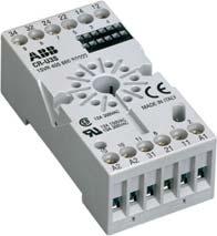 CR-U230AC2 230 V AC 1SVR 405 21 R3000 Interface relays without LED: 3 c/o contacts: 250 V, A CR-U012DC3 12 V DC 1SVR 405 22 R4000 CR-U024DC3 24 V DC 1SVR 405 22 R00 CR-U048DC3 48 V DC 1SVR 405 22