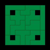 A similar parity test can be used to show that right trominoes can cover the checkerboard with one square removed, provided it is one of the squares marked with