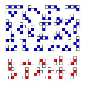 three times as long and as wide as the given pentomino. An example of a triplication of the X pentomino is shown to the right.