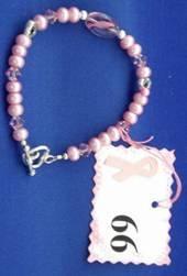 and pink Swarovski bracelet.