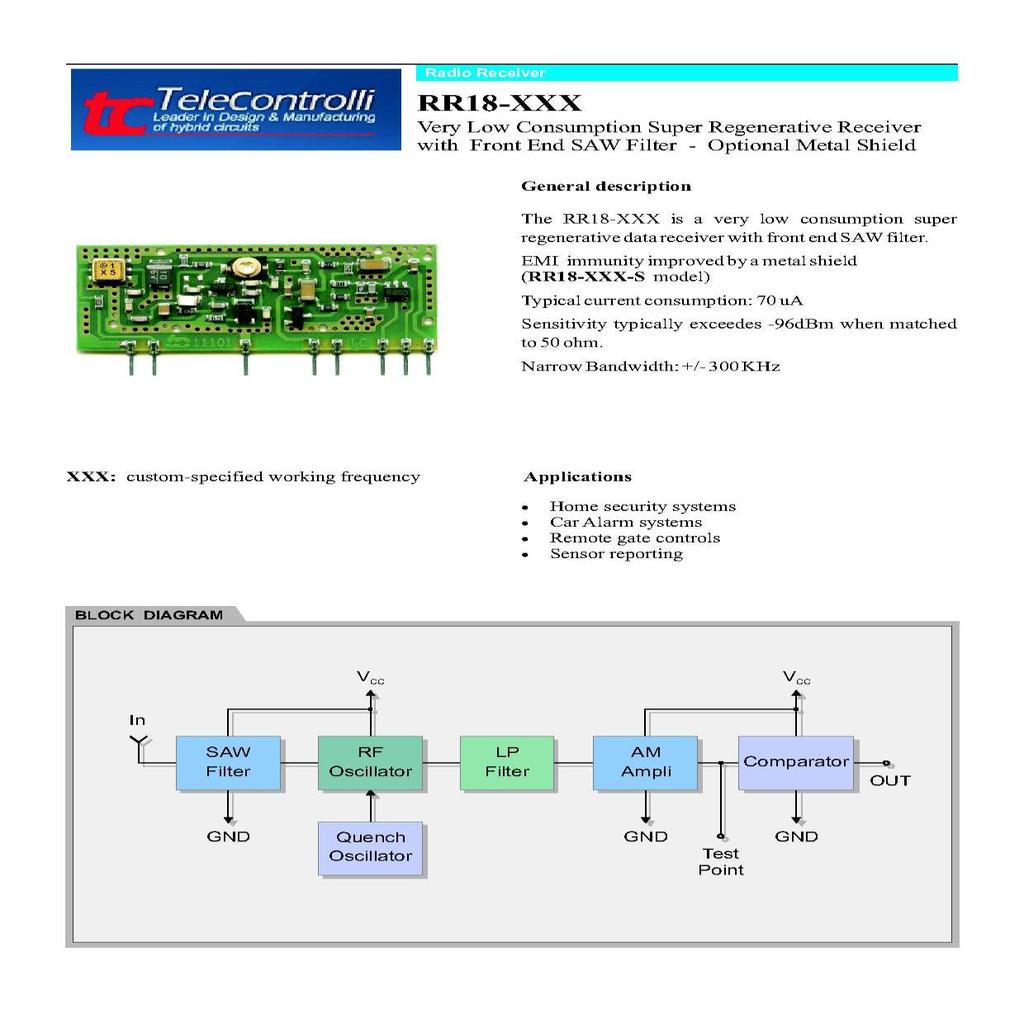 Figure 5. Block diagram of the radio communication module GSM/GPRS connections: The device is powered by approx.