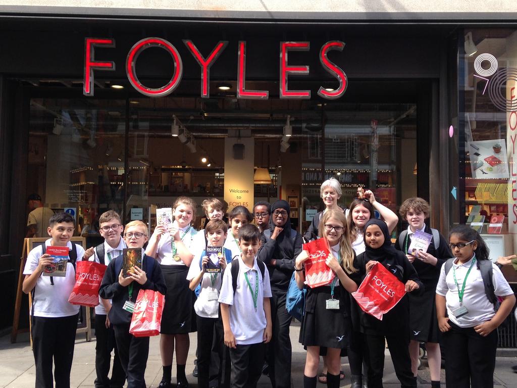 Foyles Visit Some of our stellar Student Librarians were rewarded for their hard work over the last year with a trip to Foyles.