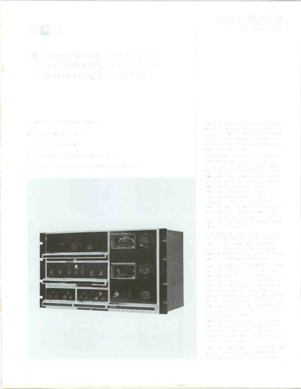 ROR catalog RA.2011A (Replaces B.