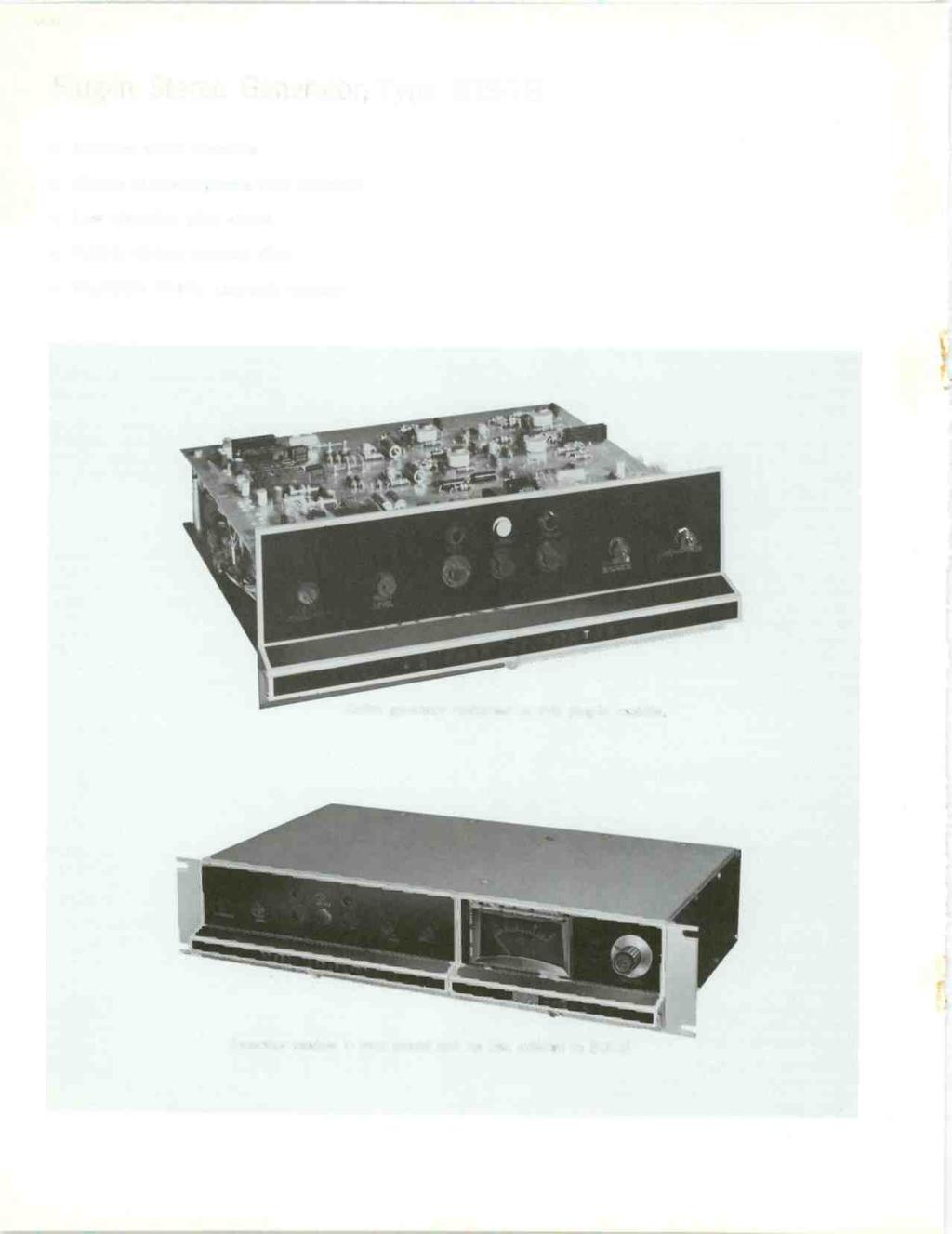 RA.2011A Plug -In Stereo Generator, Type BTS-1B