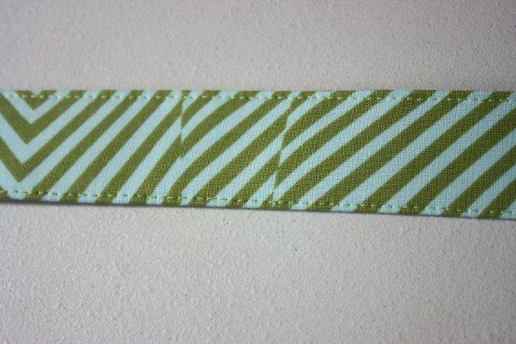5. Topstitch along both long edges, 1/8 from each edge.