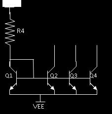 Basic Current Bias Sources Identical devices with the same VBE have roughly the same collector current.