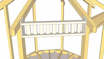 Lift up, position and secure all remaining Upper Rail Sections