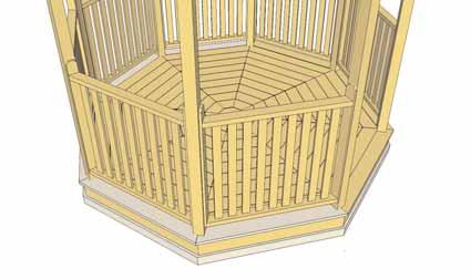With Perimeter Deck Board positioned correctly, secure board with